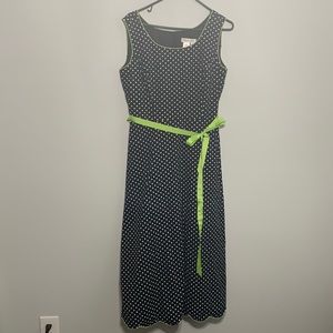 Coldwater Creek Black and White Polka Dot Dress